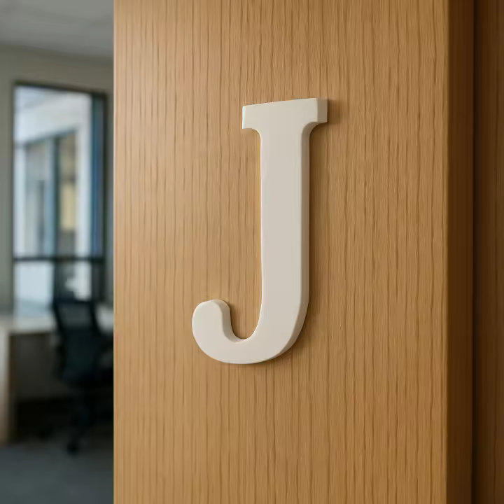 Letra Decorativa 3D – Inicial Impresa en 3D Ideal para Decoración de Hogar, Oficina o Regalos Especiales - 1