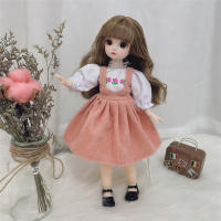 Muñeca Bjd De 30cm Con 12 Articulaciones Móviles Ojos Marrones 3D Ropa Y Zapatos Incluidos Juguetes Para Niñas Regalo Para Niños - details 5