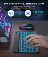 Teclado Bluetooth Mini RGB Inalámbrico 10 Pulgadas Con Iluminación Retroiluminada Y Touchpad Para IOS Android Windows iPad - details 0