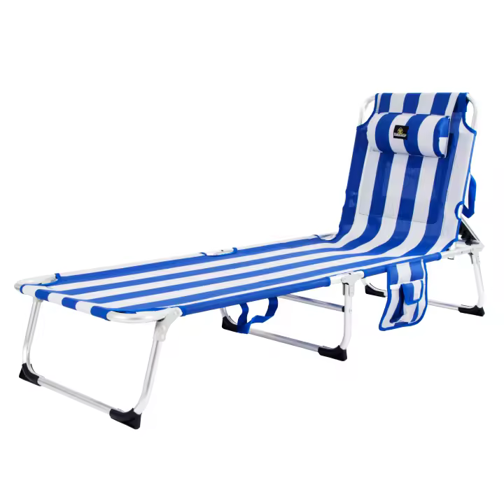 Tumbona AQUARIUS 2012 (Marinera) - Tumbona de Playa Plegable y reclinable, 4 Posiciones - CREVICOSTA QUALITY MARK MARCAS DE CALIDAD - 1