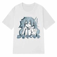Camiseta De Algodón Para Mujer Estilo Japonés Y2K Anime Streetwear Casual Grande Manga Corta Hip-hop Harajuku Tops De Verano - details 2