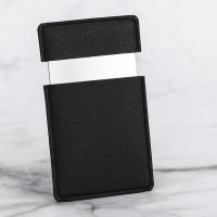 Espejo De Maquillaje Ultrafino De Acero Inoxidable Resistente a Golpes Con Funda De Cuero PU Portátil Para Carteles - details 2