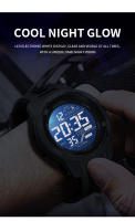 Reloj Deportivo Digital WECOOL 50M Impermeable Con Luz LED Y Alarma Multifuncional W-616 Bandeja De PU Resistente Al Choque - details 7