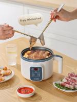 Olla arrocera eléctrica multifuncional de 220V, mini cocina inteligente para el hogar, máquina de cocina eléctrica para 1 o 2 personas, calentador de alimentos y vaporera - details 6