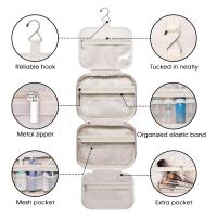 SSITO Neceser de viaje Colgante para Mujer, Organizer de accesorios de maquillaje, color empolvado Pink-Tamaño median - details 2
