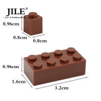 100pcs Bloques De Construcción Compatible MOC Creativo Bloques Gruesos 1x2 3004 Para DIY Juguetes Clásicos Para Niños - details 6