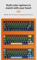 Teclado Mecánico Con Cable K68 Luz Multicolor 10 Tipos Para Gaming Y Oficina Compatible Con Windows Y Apple IOS Sistema - details 6