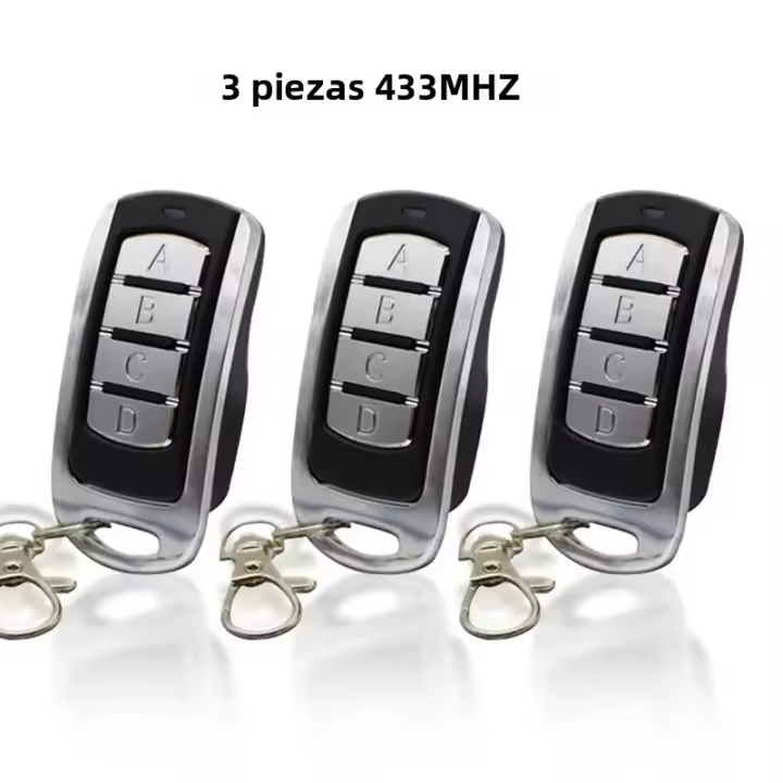 3pcs Control Remoto De Puerta De Garaje Electrónico 433mhz Transmisor Manual De Mandos Para Puerta Cerradura Wireless - 1