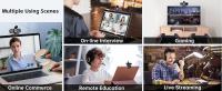 Cámara web de video Full HD 1080P 2026 NUEVO, cancelación de ruido, cubierta de privacidad, lente gran angular, corrección de luz automática, cámara web USB Plug & Play para laptop, computadora de - details 6