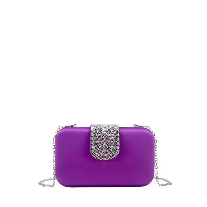 MODELISA Bolso Clutch De Mano Fiesta Hombro Efecto Raso Boda Evento Ceremonia Para Mujer - 1