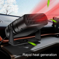 Calefactor Y Aire Acondicionado Eléctrico Portátil 12V/24V Para Coche Con Ventilador Demistificador Defroster Rotación 360 Grados - details 0
