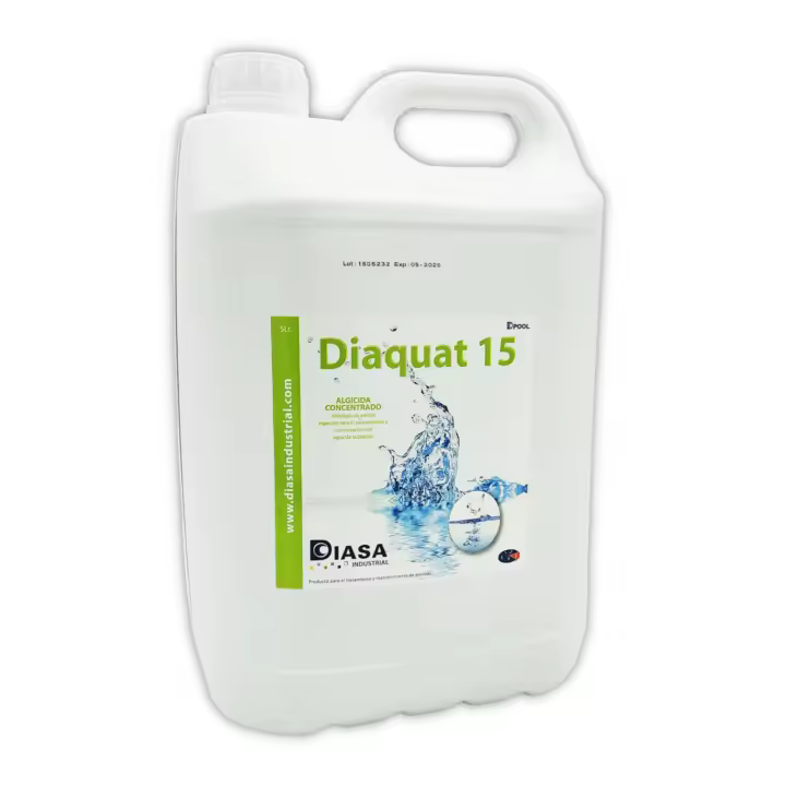 DIASA INDUSTRIAL Algicida Concentrado Diaquat 15 5Lt - Eliminación de Algas en Piscinas - 1