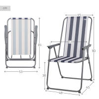 Aktive Silla plegable camping antivuelco marinera - details 3
