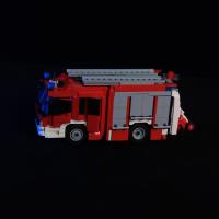 Juego De Construcción De Camión De Bomberos MOC City 1019 Piezas Torre De Rescate Lámpara Blocos De Brinquedos Para Niños Regalo Para Niño - details 5
