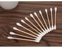 100/200/1000pcs Sticks De Madera Con Puro Algodón Doble Final Limpiador De Oídos Remover De Maquillaje Sticks De Belleza - details 5