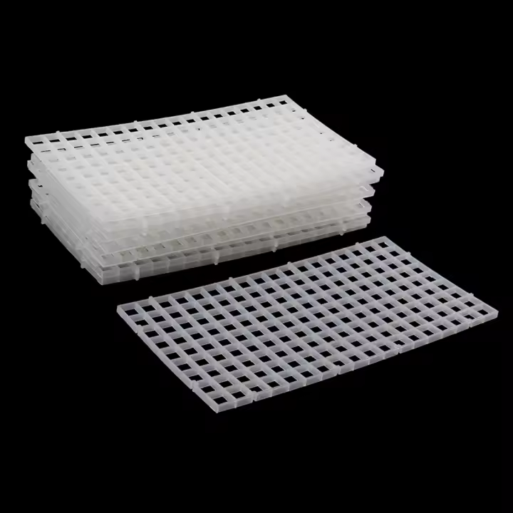 10 Pcs Placa De Aislamiento Para Acuario Divisor De Tanque De Peces En Plástico Negro Y Transparente Separador De Red Para Filter Patition Board - 1