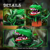 Bloques De Construcción MOC Audrey II Chomper Man Eater Little Shop of Horror Plantas Bricks Modelo Juguete Para Niños Regalos - details 4