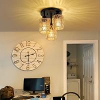 Lámpara Colgante Bohemia De Rotura Con Sombrilla De Rotura Vintage Y Bambú Luz De Techo Ecológica Para Sala De Estar - details 3