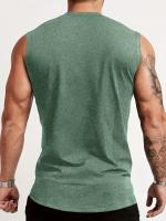 Chaleco Casual Para Hombres Con Estampado De Bandera Americana 2025 Vestido De Cintura Alta Elástico Pezón Redondo Ideal Para Gimnasio - details 12