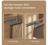 5pcs Perchas De Ropa Metálicas Antiviento Para El Hogar Con Clip Ajustable Y Soporte Para Pantalones Y Chaquetas No Eslipantes Racks De Secado Para Armarios - details 7