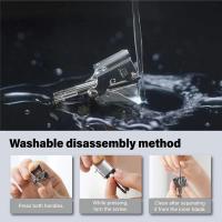 Nueva Trituradora De Nariz Para Hombres Acero Inoxidable Manual Lavable Portátil Triturador De Pelo De Nariz Y Orejas Vibrissa Razor Shaver - details 5
