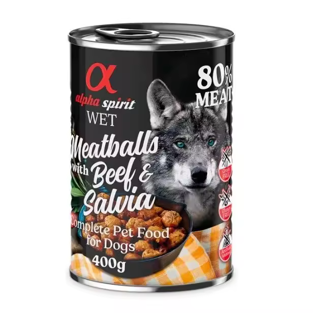 Alpha Spirit Albóndigas Buey y Salvia Para Perros  Albóndigas de Buey y Salvia Para Perros Alpha Spirit - 1