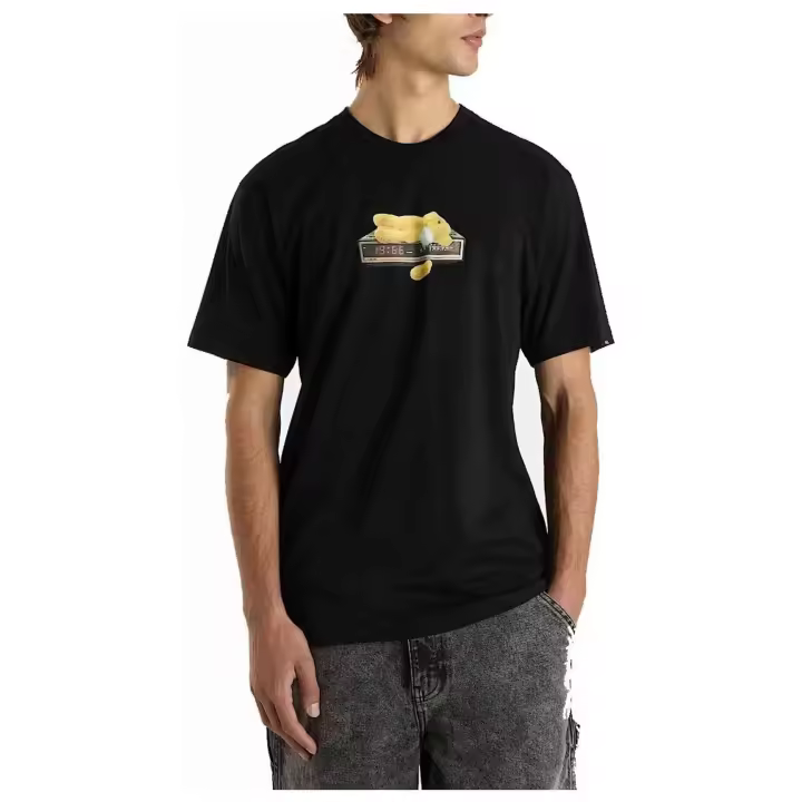 Camiseta de Manga Corta Vans Times Up para hombre en color negro - 1