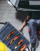 Bolsa De Herramientas Portátil Con 5 Bolsillos - Durable De Lona Canvas - Cremalleras YKK Antirroto - Hebilla Segura - Regalo Amoroso - details 13