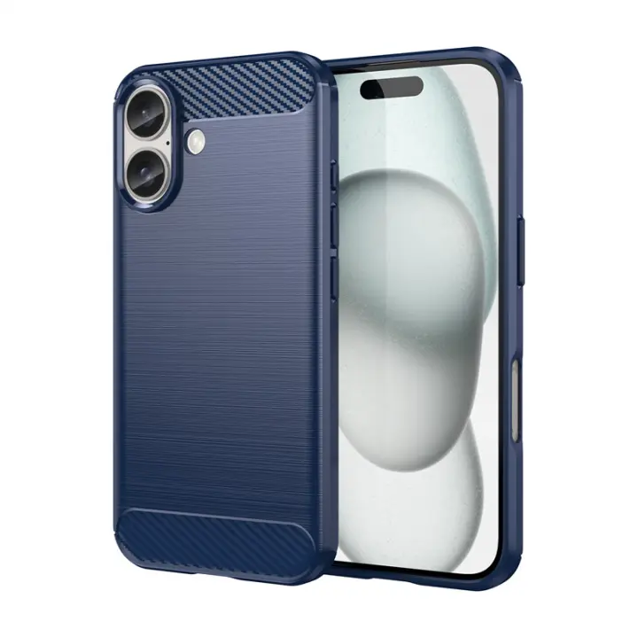 Funda protectora para iPhone 16 Pro Max, carcasa de silicona TPU in prueba de golf, color Negro, para Apple - 1