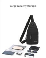 Bolso Cruzado De Tela Oxford Para Hombres Nueva Moda Bolsa De Pecho Portátil Y Estilosa Bolsa De Hombro Casual - details 8