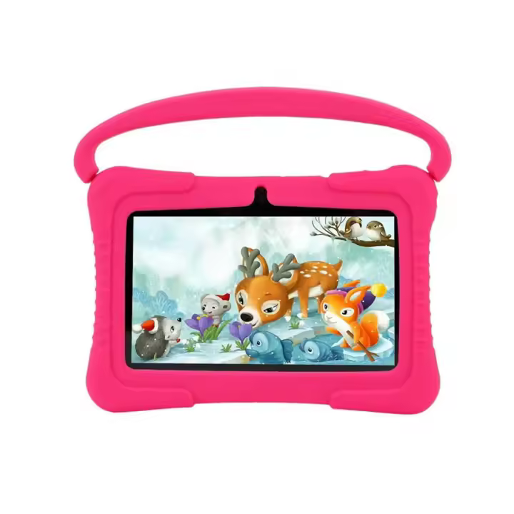 DWO EUROPE Tablet de 7 Pulgadas 1024×600 allwinner A100 2GB RAM 32G ROM con Funda de Silicona, Tablet para niños - 1