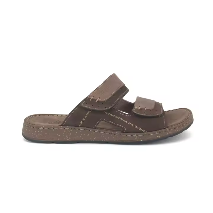 Chancla de Walk&Fly para hombre, mod.45270, Chancla con dos cinta textil adhesivas ajustables y plantilla acolchada muy cómoda para verano - 1