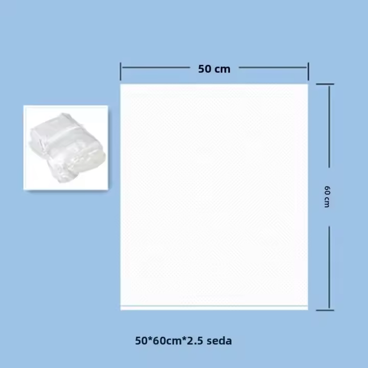 Bolsas De Basura Grandes Y Extra Blancas 50/100PCS Transparentes Y Engrosadas Para Cocina Y Hotel Desechables Y Duraderas - 1