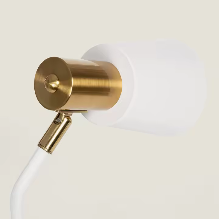 Ledkia Lámpara Flexo Escritorio Metal Tatlin Blanco - 1