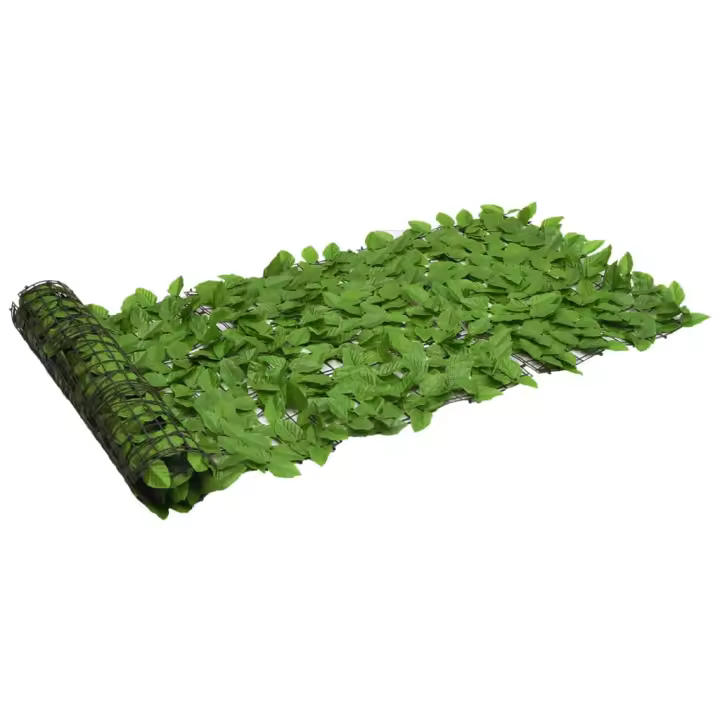 Pantalla de balcón de hojas verde 200x75 cm - 1