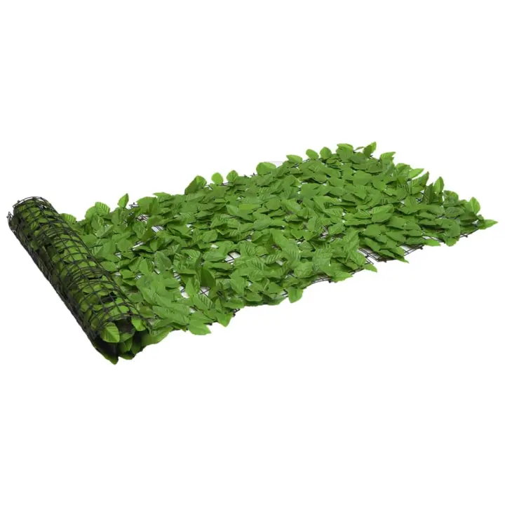 Pantalla de balcón de hojas verde 200x75 cm - 1