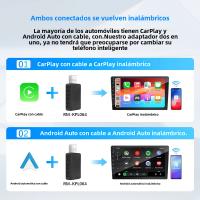 Adaptador Inalámbrico Carplay-Android Auto 2 EN1 Dongle Inteligente para iPhone y Teléfono Android - details 2