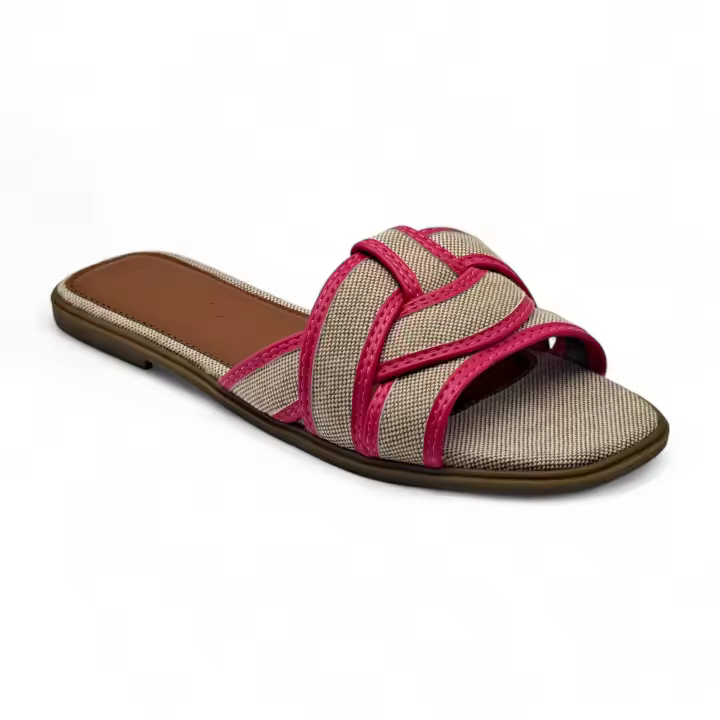 Calzados soraia✨ Sandalias Planas de Mujer con Tiras Trenzadas – Mules Elegantes de Punta Cuadrada – Zapatos Abiertos de Verano para Uso Diario, Playa, Fiesta o Estilo Casual ✨ Elegante Bohemio Casa - 1
