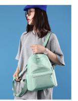 SSITO Mochila Simple informal para Mujer, mochila Escolar de Color sólido, mochila de viaje de Nailon 32*28*14cm - details 20