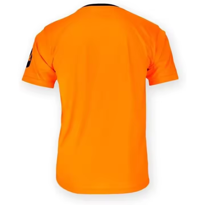 Camiseta Deportivo Oficial del R.M Liso  Naranja 2ª Equipación 24/25 Roger's Productos  (Licencia) Para Adultos - 1