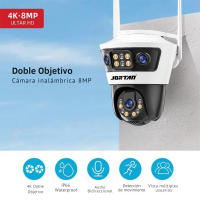 Cámara Vigilancia Inteligente de Seguridad WiFi Doble Lente 3MP con Seguimiento Automático, IA para Reconocimiento Humano, Vehículos y Mascotas, Audio Bidireccional, Almacenamiento en Nube y MicroSD 128GB, Compatible iOS/Android - details 1