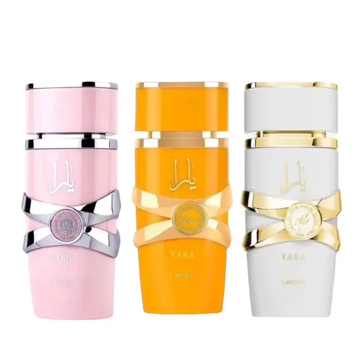 Lattafa Perfumes Árabes Pack 3 Yara Rosa Moi Tous Set - Fragancia Árabe - 1
