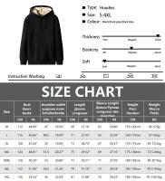 Sudadera De Lana De Cabra Abrigada Para Hombre Sudadera Deportiva Casual De Algodón Acrílico Negro Azul Marino Para Calle - details 0