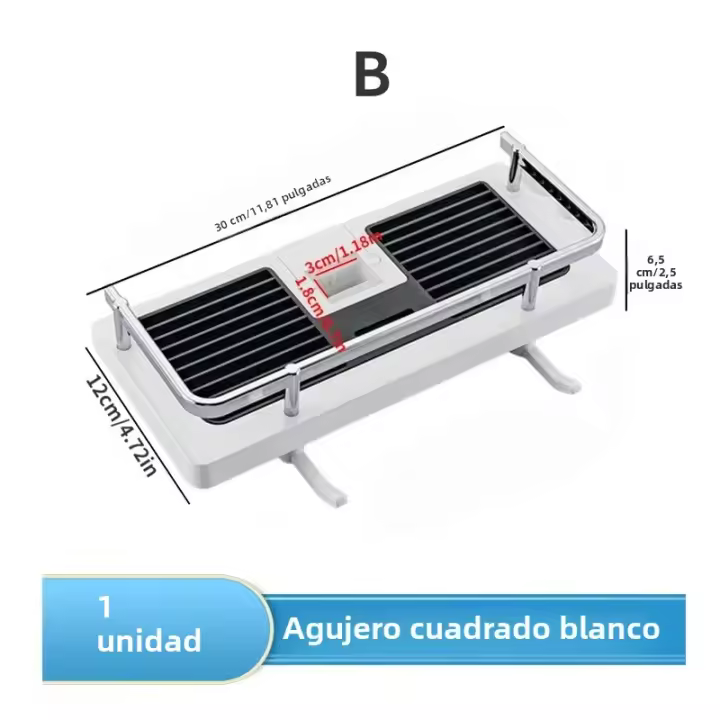 Soporte De Ducha Organizador De Baño Estante De Pared Sin Perforar Riega Cabeza De Ducha Tratamiento Capilar Soporte Para Shampoo - 1
