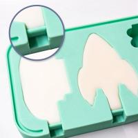 Molde De Helado De Silicona En Forma De Dinosaurio Y Fresa Saludable Para Helados Popsicle Reutilizable Para Hacer Helados En Verano Herramientas Para Cocinar Y Hornear - details 5