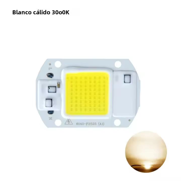 Lámpara De Diodo Matriz COB LED Alta Potencia 20W 30W 50W Con Lente Y Reflector 110V 220V IC Inteligente Para DIY Farol De Inundación - 1
