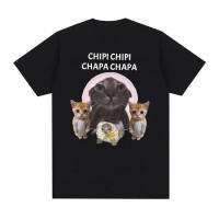 Camiseta Gráfica De Gato Divertido Para Hombres Y Mujeres Algodón 100% Manga Corta Estilo Casual Impresión De Gato Activo - details 4