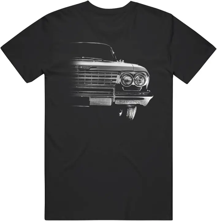 Impala-Camiseta frontal con vista a la mitad de la parrilla, camisa clásica para coche, 1962 - 1