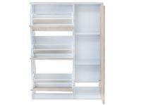 Mueble Zapatero Serie Tigris 55ab Topkit Armario con 3 Puertas abatibles + 1 Vertical con Medidas 123x89x25 - details 2