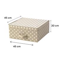 Cosatto 2 Cajas de almacenamiento de tela con tapa, 45 x 45 x 20 cm. 2 cajas para guardar ropa en el armario. - details 2